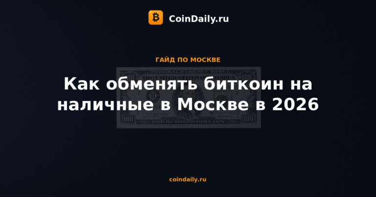 Как обменять биткоин на наличные в Москве в 2026