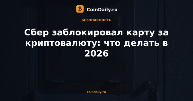 Сбер заблокировал карту за криптовалюту: что делать в 2026