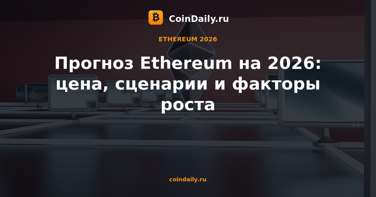 Прогноз Ethereum на 2026: цена, сценарии и факторы роста