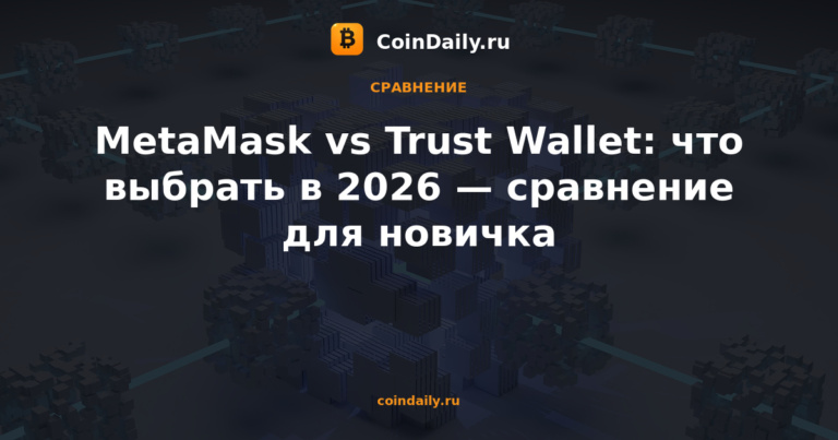 MetaMask vs Trust Wallet: что выбрать в 2026 — сравнение для новичка