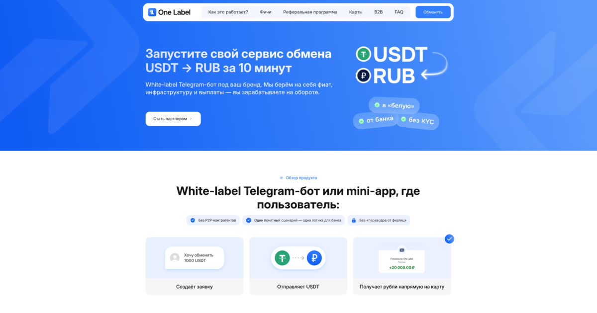Как создать свой обменник USDT → RUB в Telegram под ключ (кейс: 8,4 млн ₽ за 2 недели)
