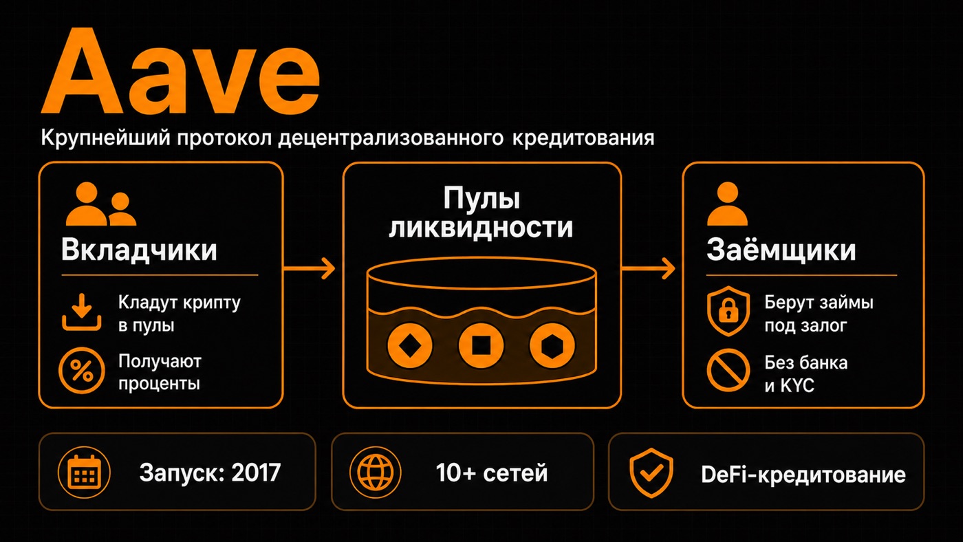 Aave — что это простыми словами: инфографика