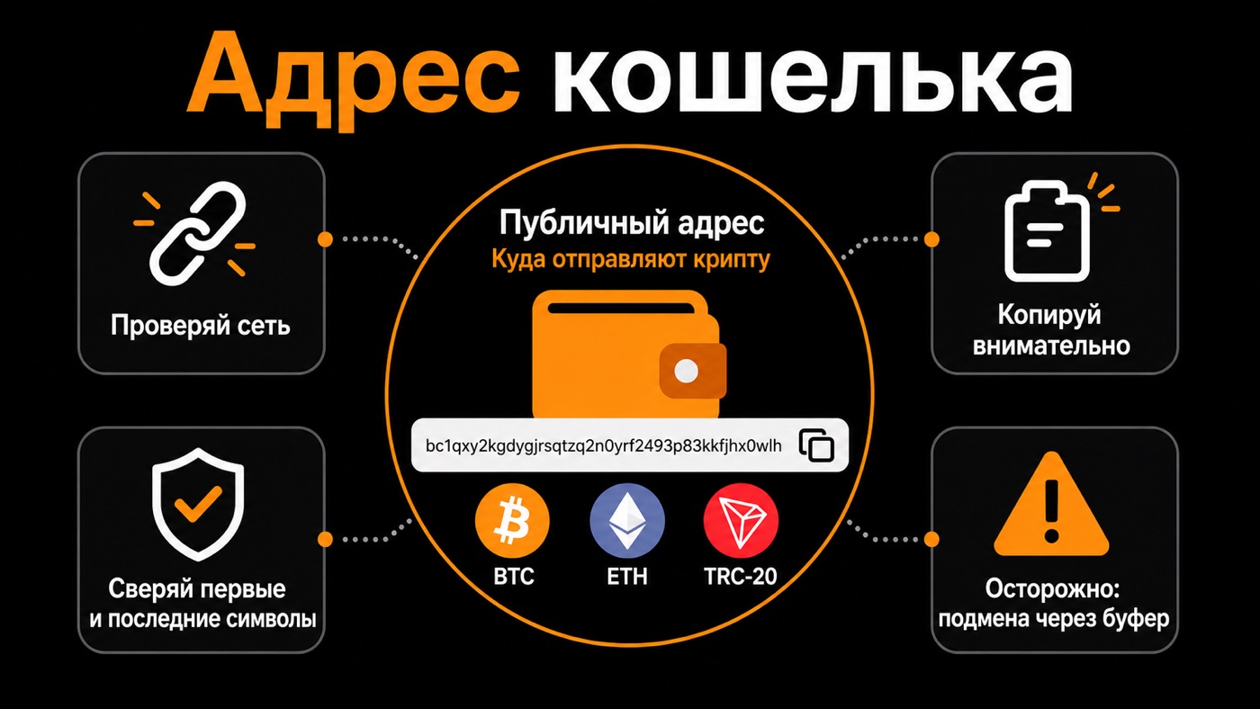 Адрес кошелька — что это простыми словами: инфографика