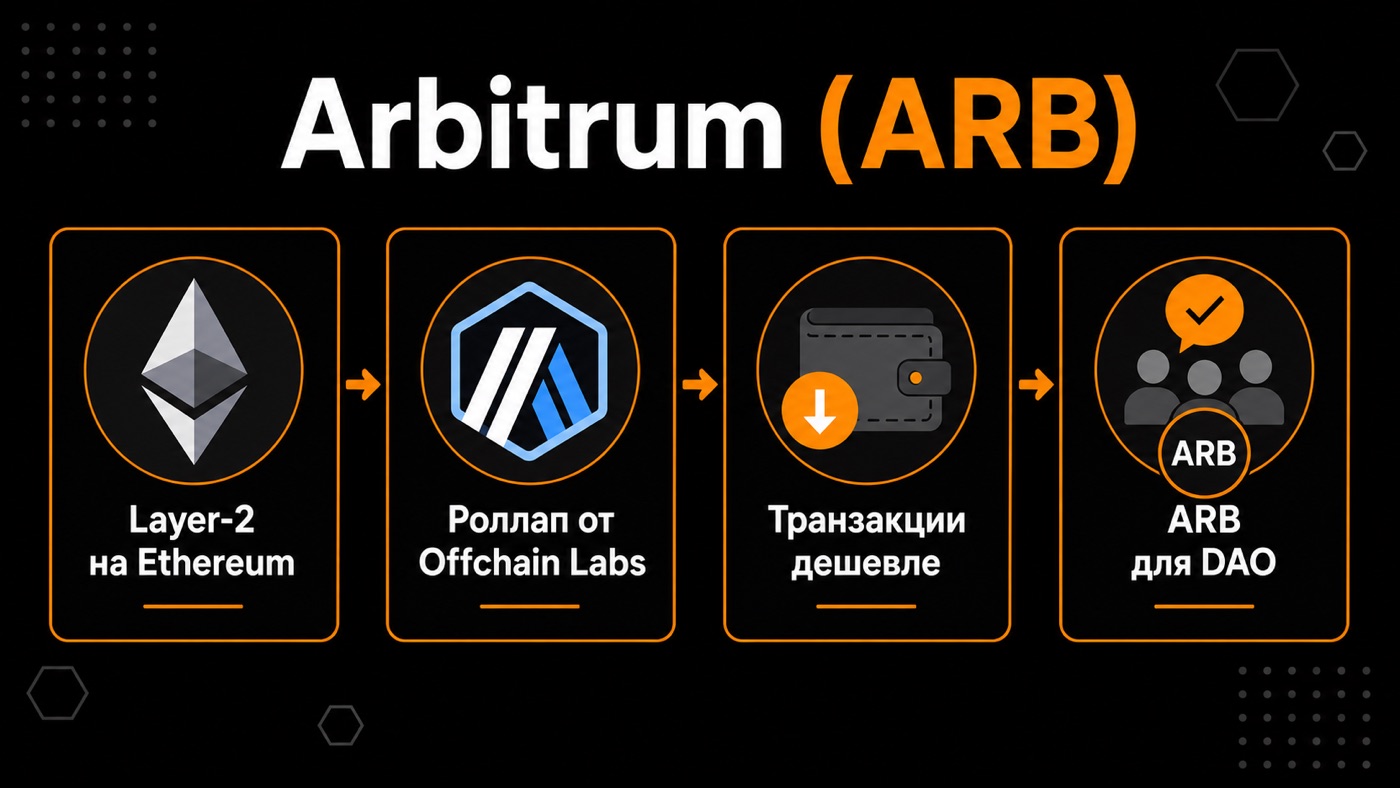 Arbitrum (ARB) — что это простыми словами: инфографика
