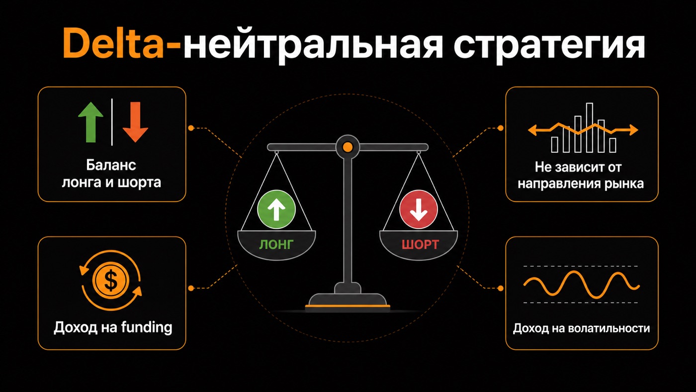 Delta-нейтральная стратегия — что это простыми словами: инфографика