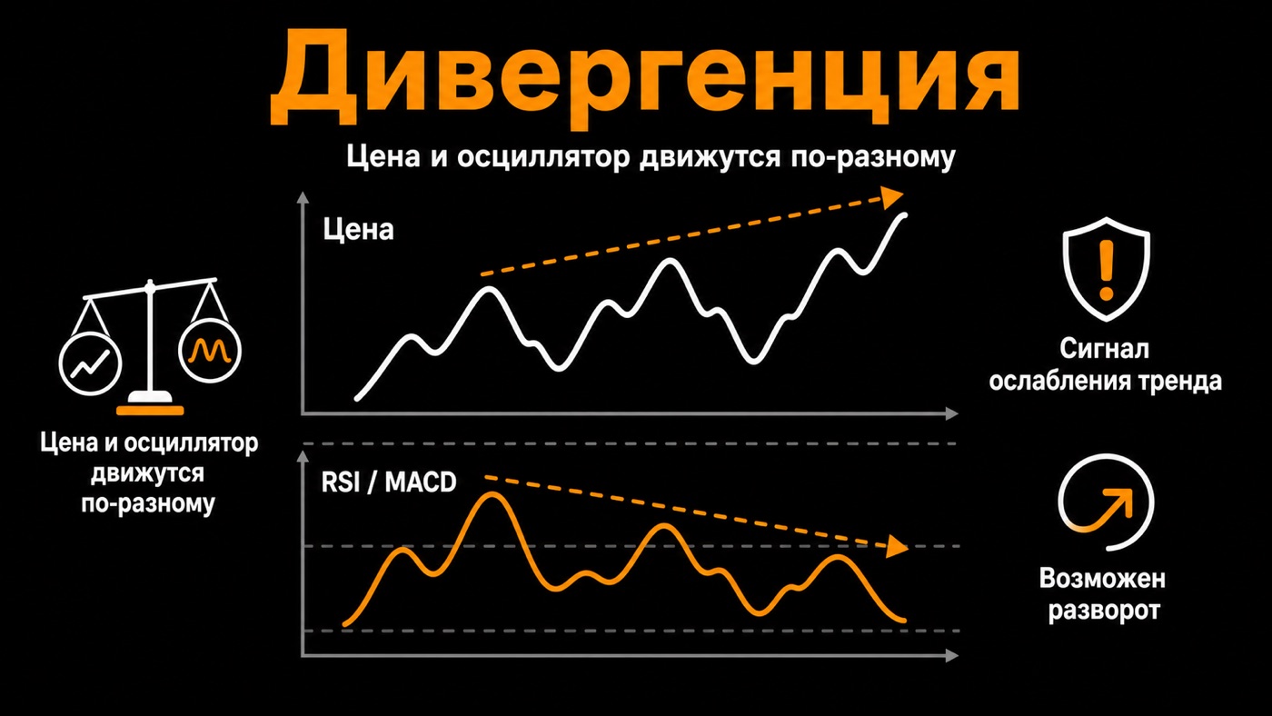 Дивергенция — что это простыми словами: инфографика
