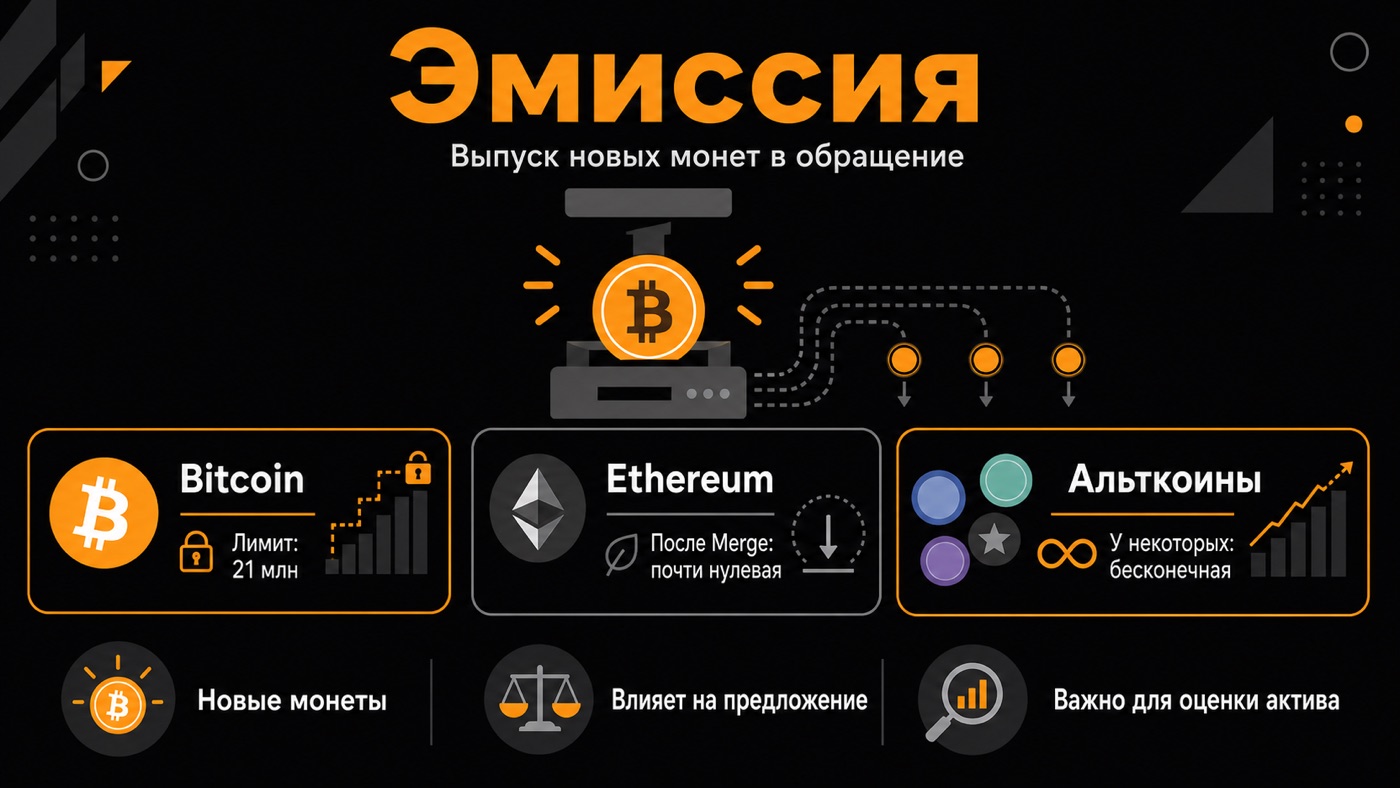 Эмиссия — что это простыми словами: инфографика