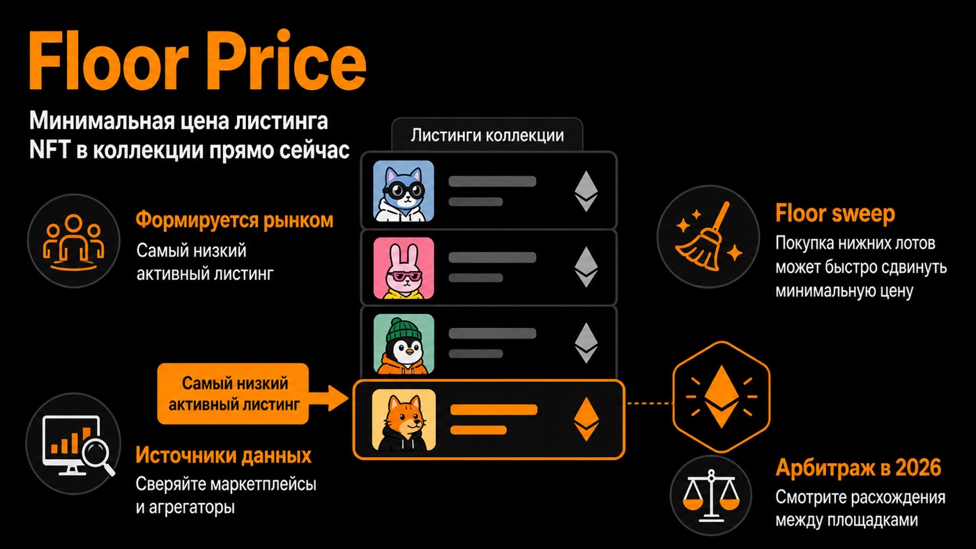 Floor Price — что это простыми словами: инфографика