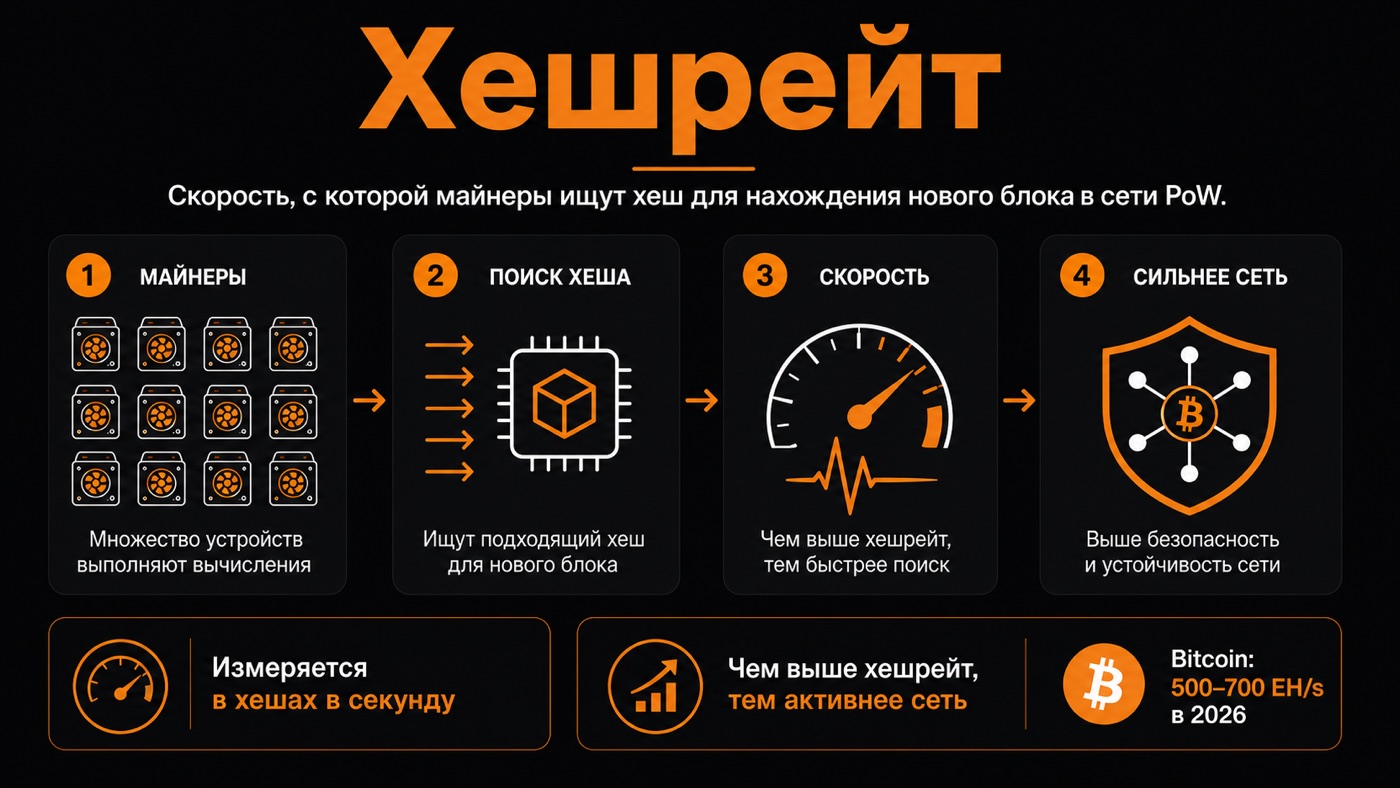 Хешрейт — что это простыми словами: инфографика
