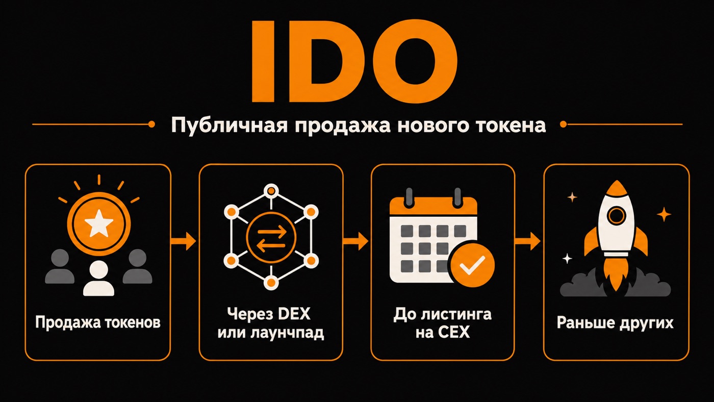 IDO — что это простыми словами: инфографика