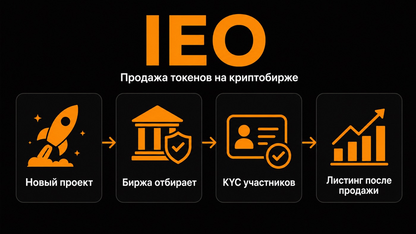 IEO — что это простыми словами: инфографика