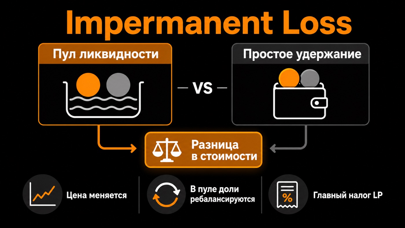 Impermanent Loss — что это простыми словами: инфографика