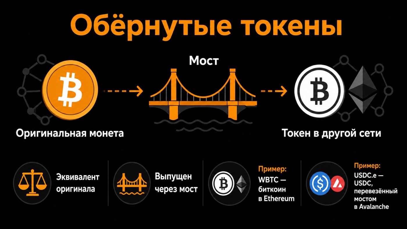Обёрнутые токены — что это простыми словами: инфографика
