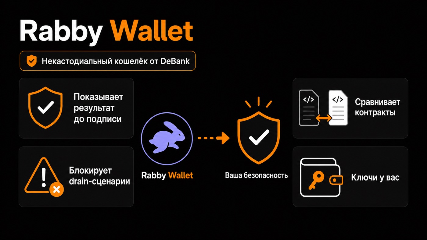 Rabby Wallet — что это простыми словами: инфографика
