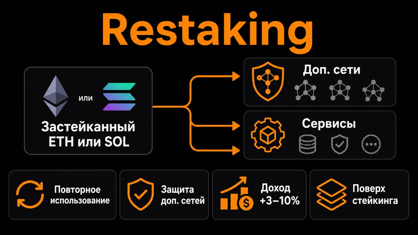 Restaking — что это простыми словами: инфографика
