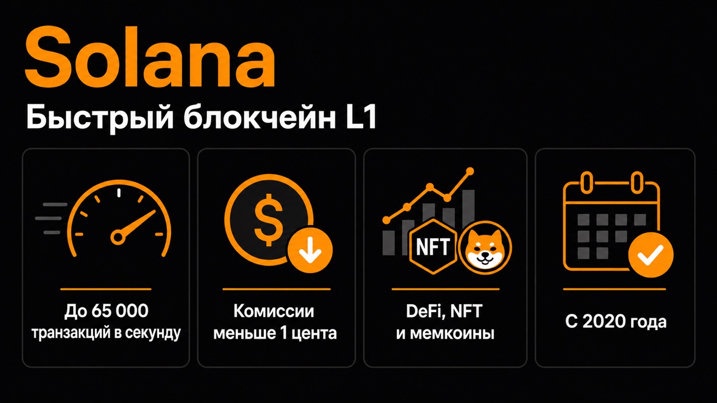 Solana — что это простыми словами: инфографика