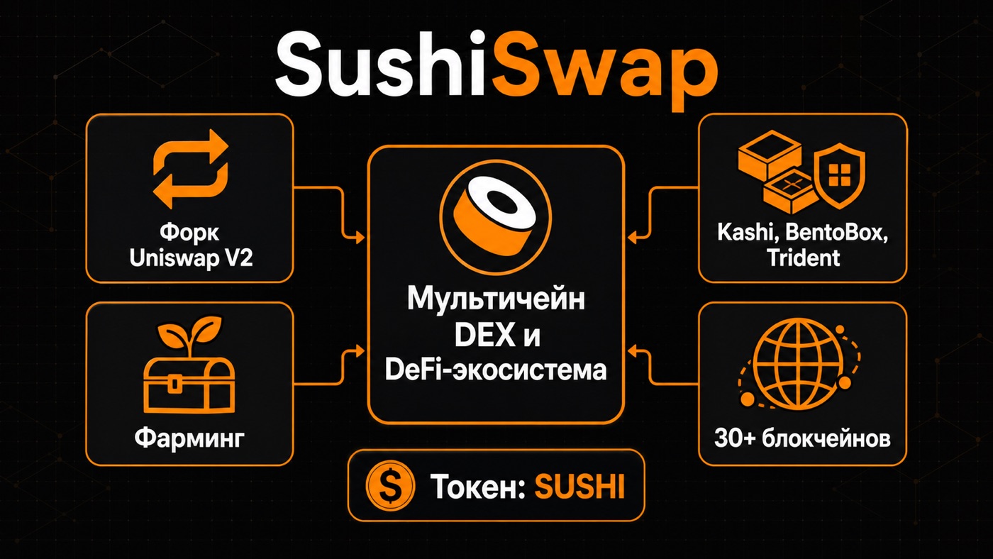 SushiSwap — что это простыми словами: инфографика