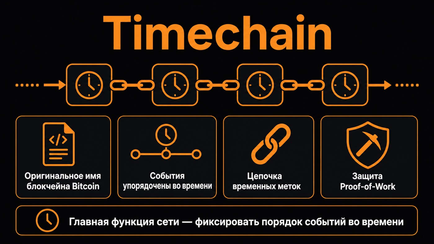 Timechain — что это простыми словами: инфографика