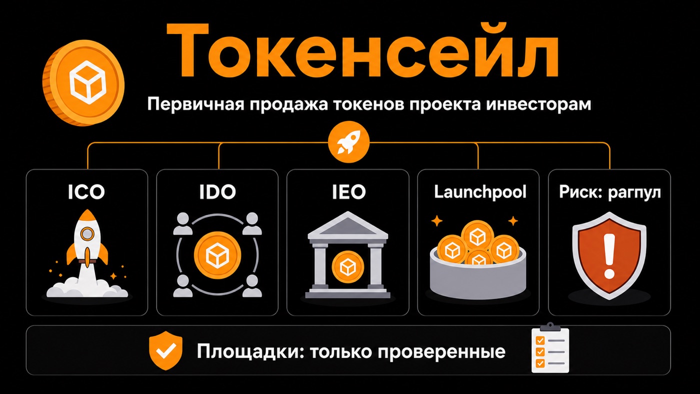 Токенсейл — что это простыми словами: инфографика