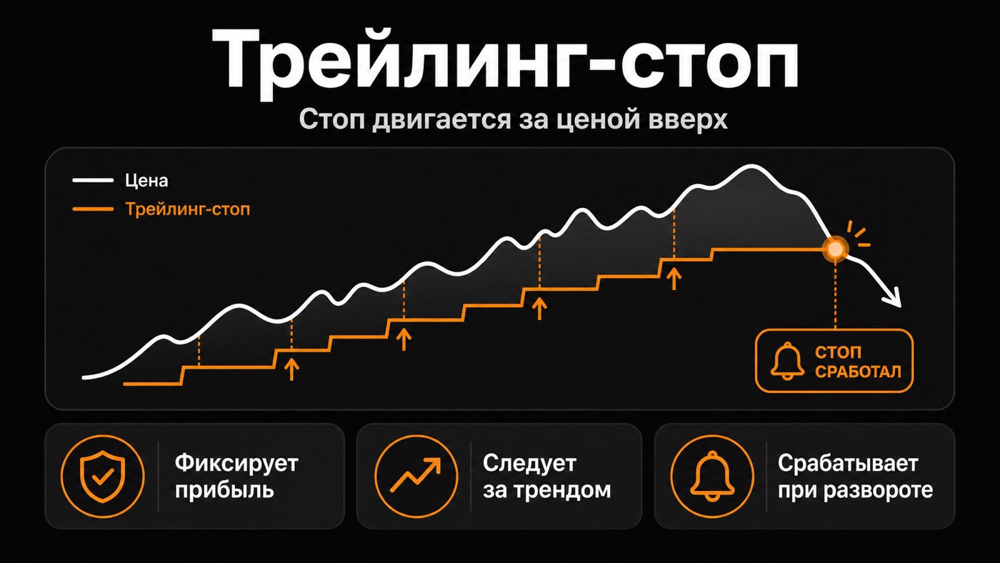 Трейлинг-стоп — что это простыми словами: инфографика