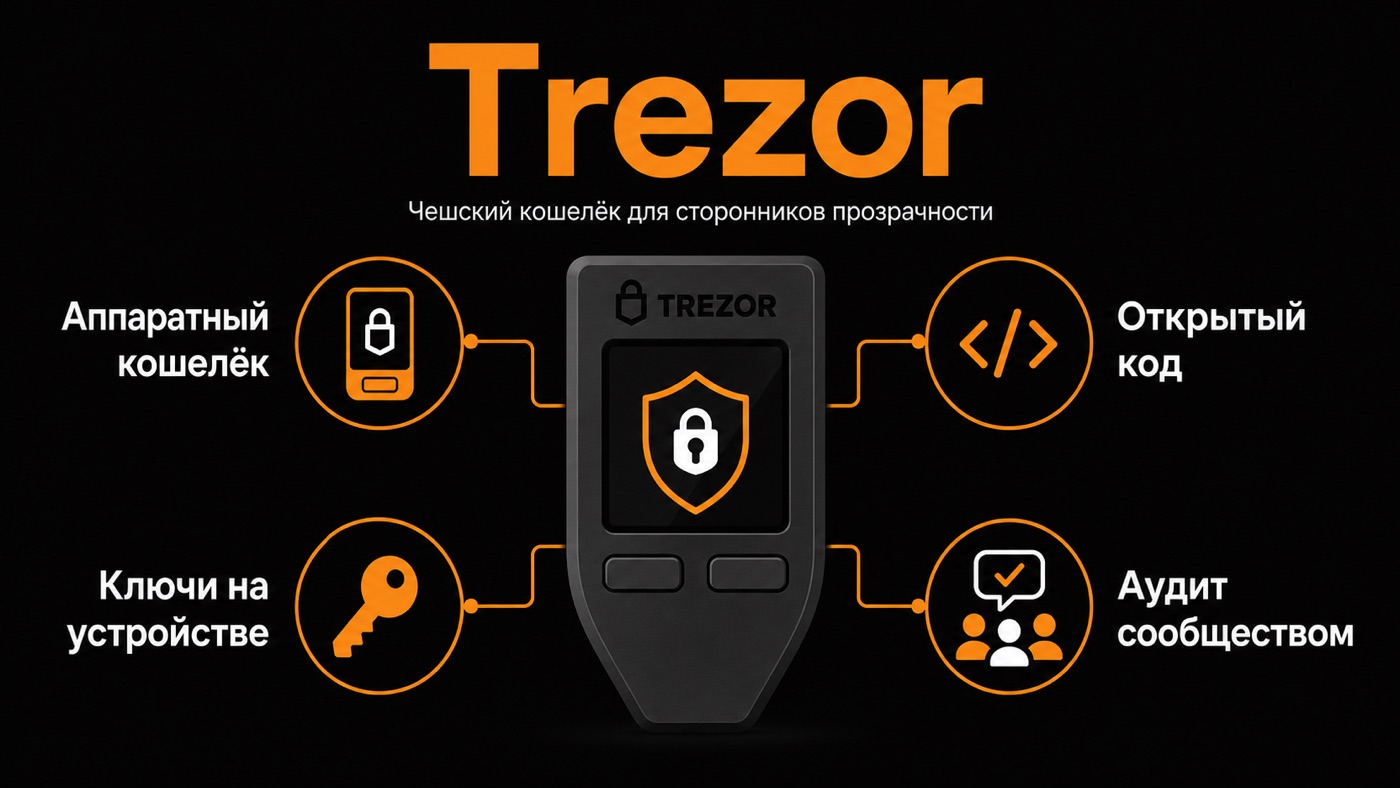 Trezor — что это простыми словами: инфографика