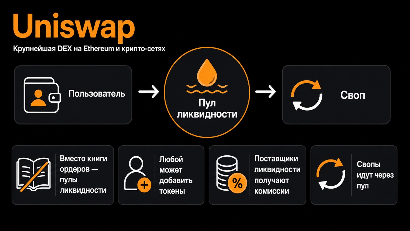 Uniswap — что это простыми словами: инфографика