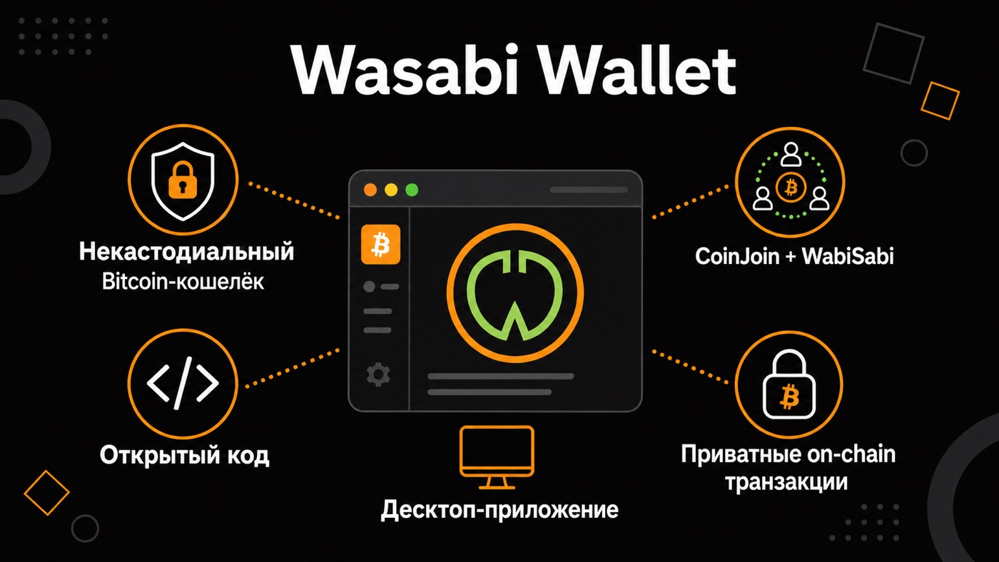 Wasabi Wallet — что это простыми словами: инфографика
