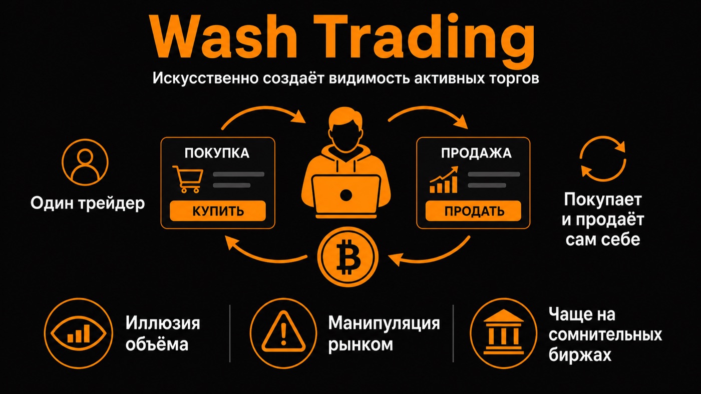 Wash Trading — что это простыми словами: инфографика