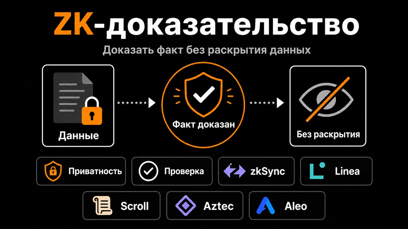 ZK-доказательство — что это простыми словами: инфографика