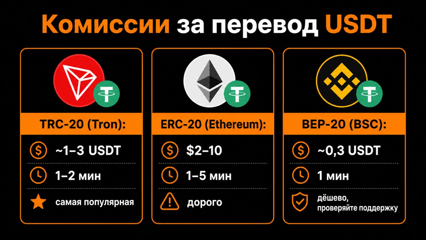 как пополнить токены — сравнение сетей ERC-20, TRC-20 и BEP-20 по комиссиям
